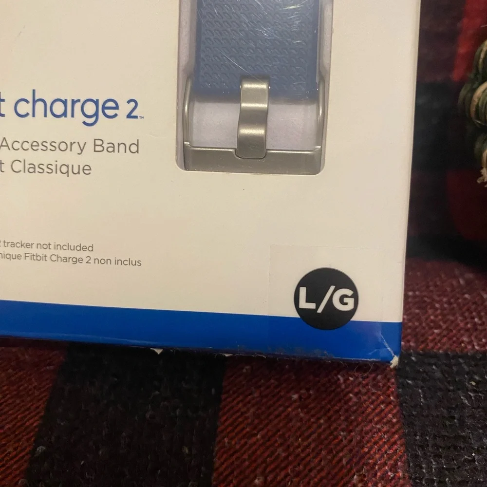 FITBIT “CHARGE 2” BAND Size Large Navy Blue Classic Accessory Band NIB